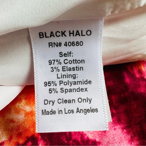 🛑SOLD BLACK HALO Floral Jackie O Mido Dress Size 8 - Picture 8 of 9